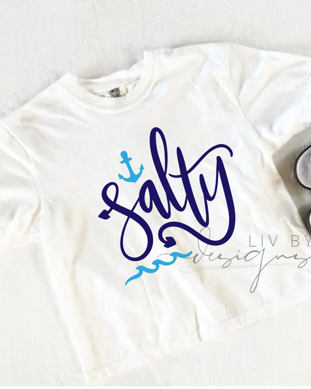Salty Coastal Crop Tee | Comfort Colors Tee __etsy:8091072281