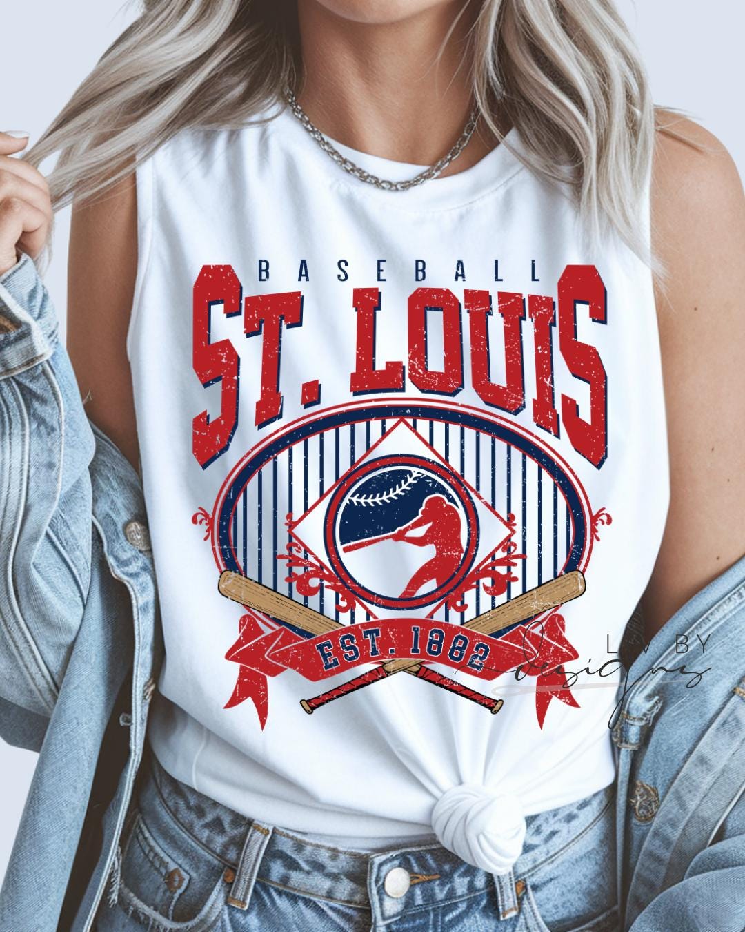 St Louis Baseball Tank Top | Vintage Cardinals Graphic Summer Shirt __etsy:8167892031