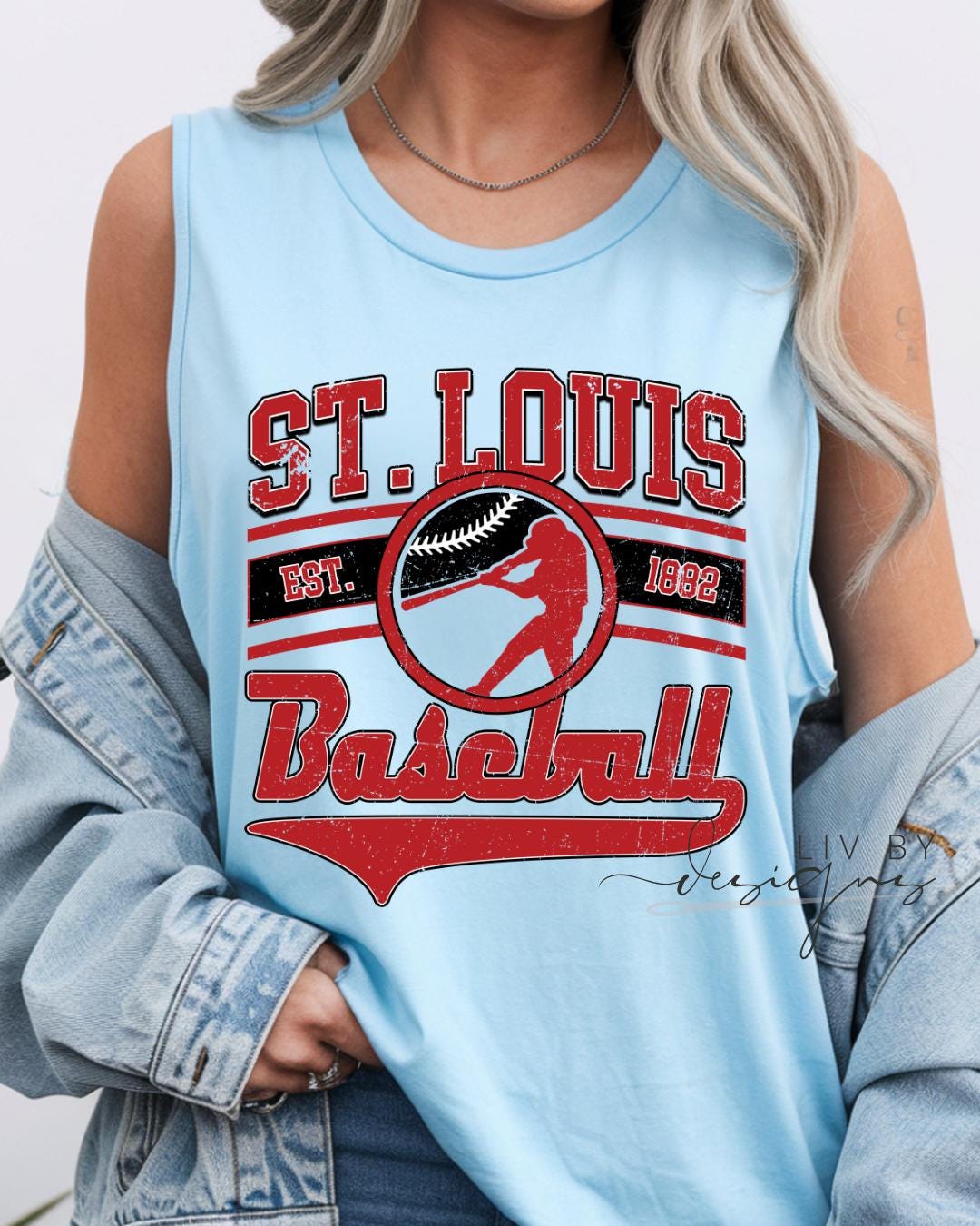St Louis Baseball Tank Top | Vintage Cardinals Graphic Summer Shirt __etsy:8167911883