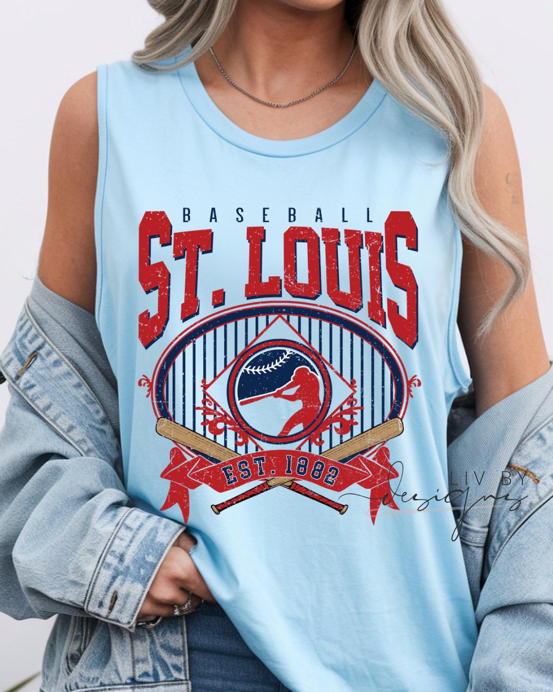 St Louis Baseball Tank Top | Vintage Cardinals Graphic Summer Shirt __etsy:8167892105