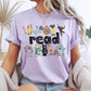 Teacher Tee Reading Month Comfort Color  | Matching Bestie Teacher Tees, Teacher Appreciation Gift for Elementary Teacher, Reading Tee