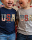USA Est. 1776 Kids Shirt | Patriotic Toddler Tee | Vintage America Fourth of July Shirt __etsy:8160498751