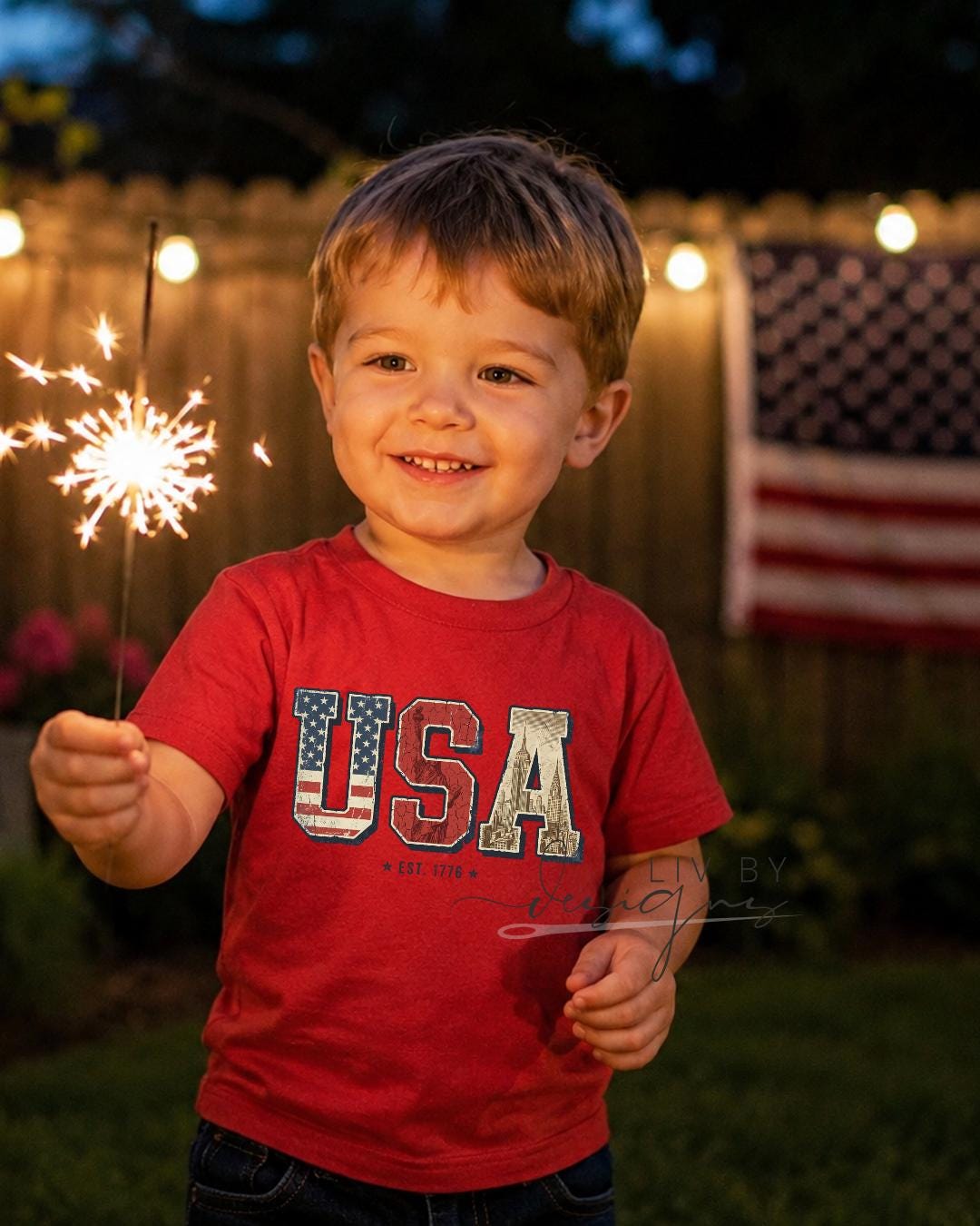 USA Est. 1776 Kids Shirt | Patriotic Toddler Tee | Vintage America Fourth of July Shirt __etsy:8160498725