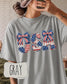 USA Patriotic Bow Tee | Comfort Colors 1717 | Fourth of July Shirt | Coquette Americana Graphic Tee __etsy:8160729187