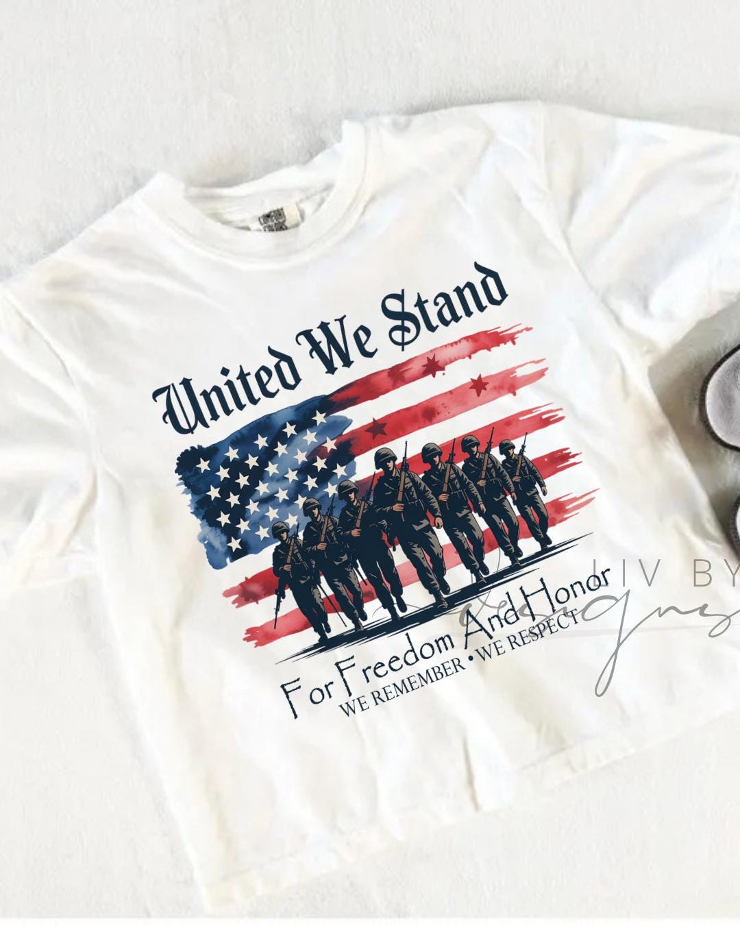 United We Stand Comfort Colors Crop Top | Patriotic Military Shirt | Veteran Support Tee __etsy:8165296001