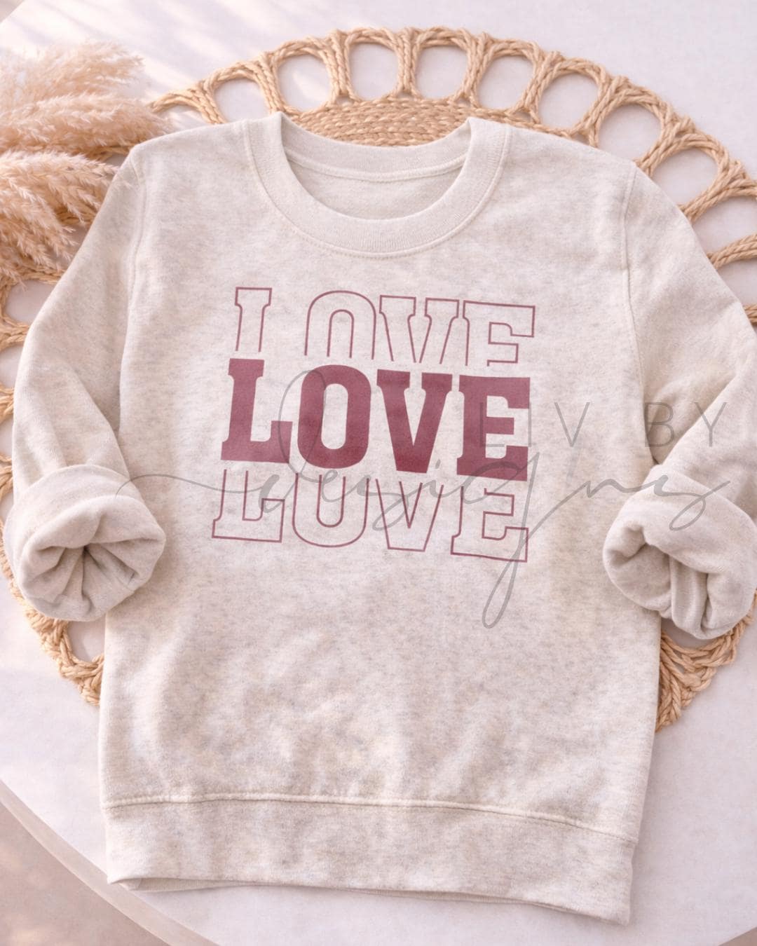 Valentines Day Toddler Sweatshirt, Alphabet Love Toddler Crewneck, Rabbit Skins Valentine Shirt, Cute Valentine Outfit, Toddler Gift