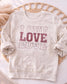 Valentines Day Toddler Sweatshirt, Alphabet Love Toddler Crewneck, Rabbit Skins Valentine Shirt, Cute Valentine Outfit, Toddler Gift