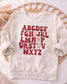 Valentines Day Toddler Sweatshirt, Alphabet Love Toddler Crewneck, Rabbit Skins Valentine Shirt, Cute Valentine Outfit, Toddler Gift
