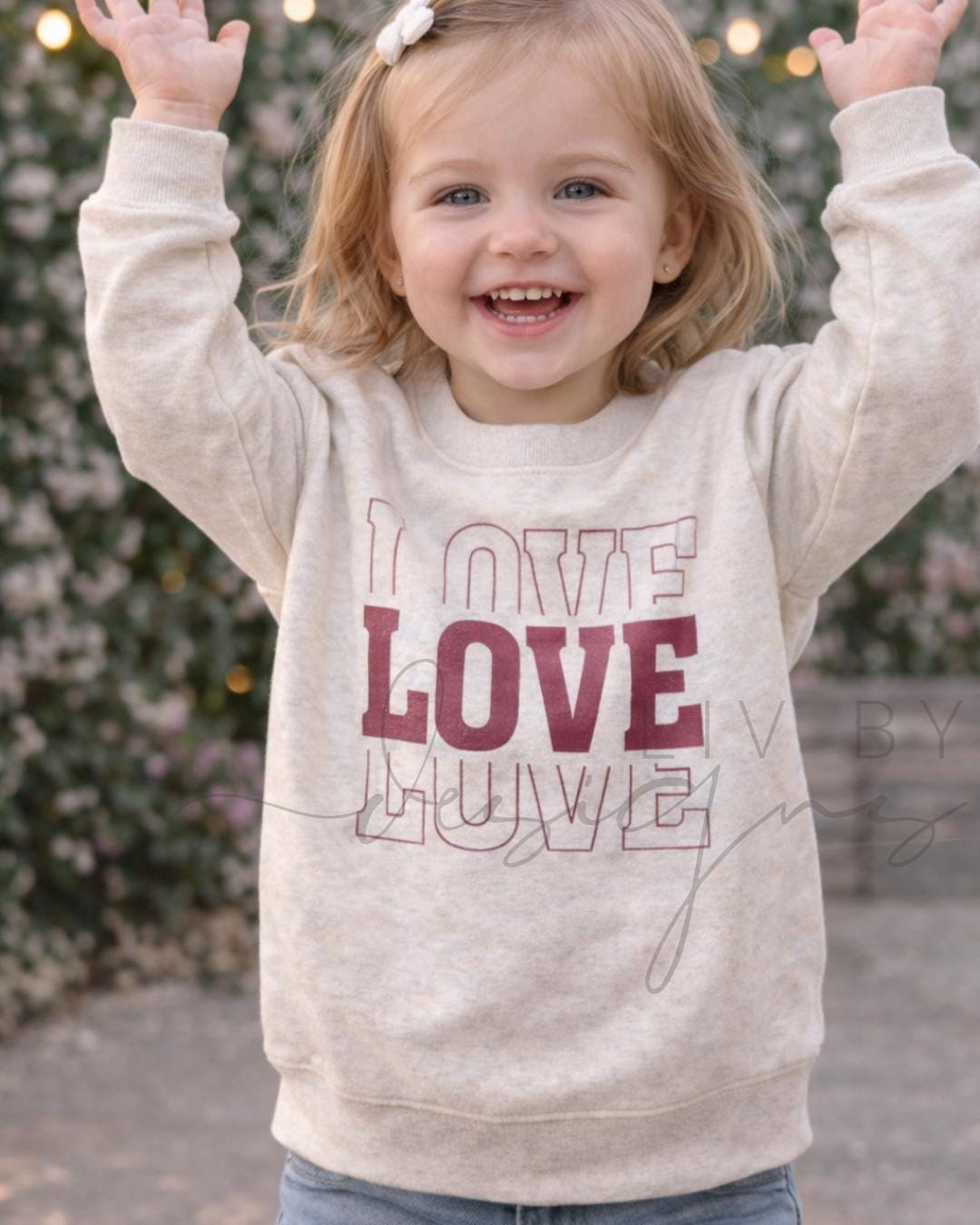 Valentines Day Toddler Sweatshirt, Alphabet Love Toddler Crewneck, Rabbit Skins Valentine Shirt, Cute Valentine Outfit, Toddler Gift