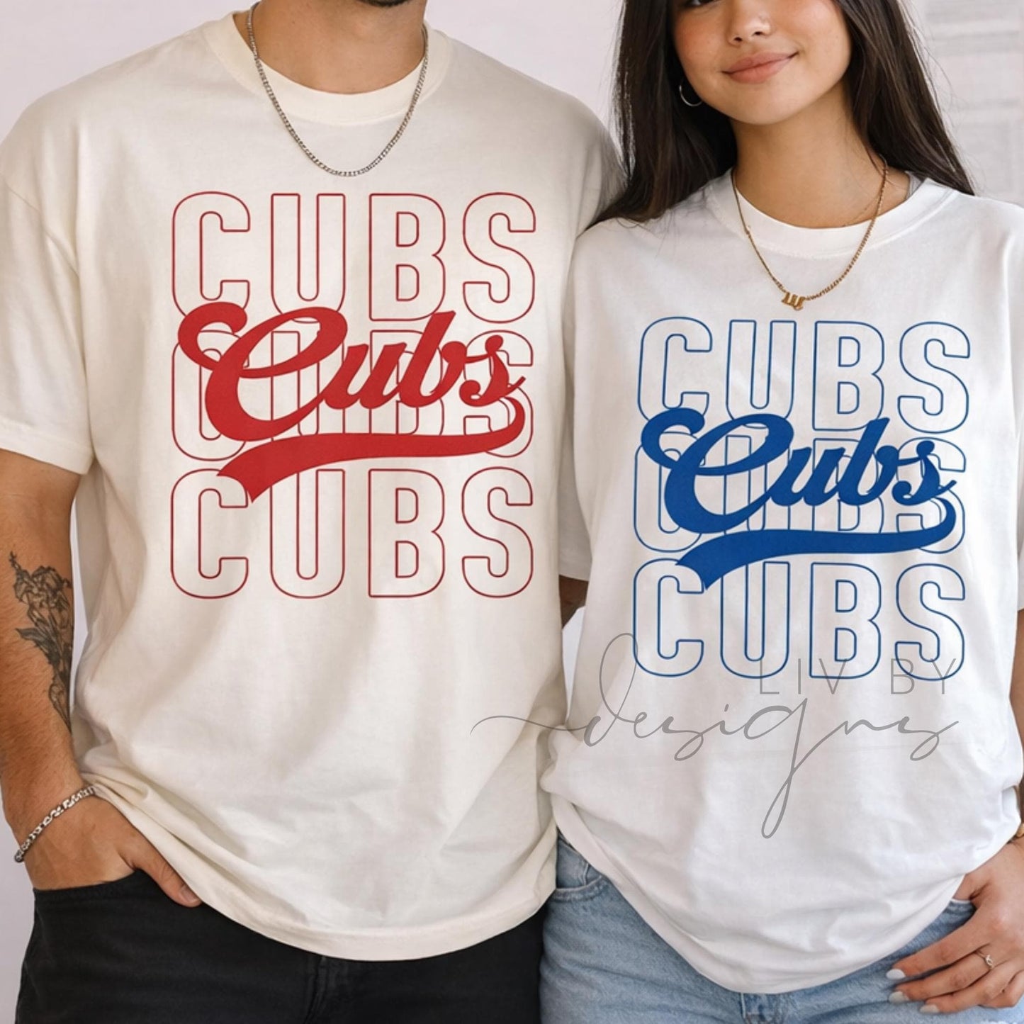 Vintage Style Cubs Baseball Graphic Tee, Unisex Cotton Blend Game Day Shirt