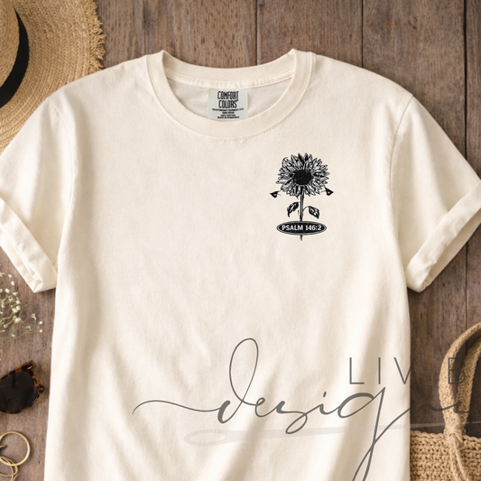 Praise the Lord Christian T-Shirt | Comfort Colors Psalm 146:2