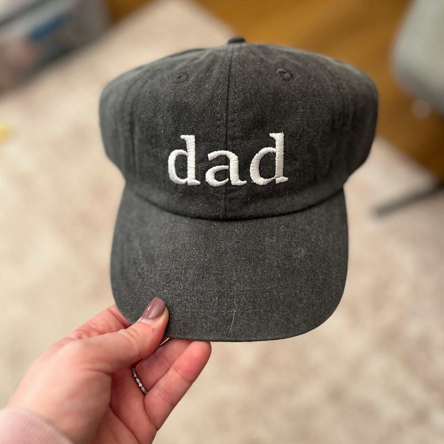 Embroidered Dad Adjustable Strap Baseball Cap