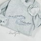 When you go through the waters Crewneck | Isaiah 43:2 Casual Pullover | Gildan Crew for Easter | Casual Christian wear | Durable DTF Transfer Sweater | Gift for Christian lovers