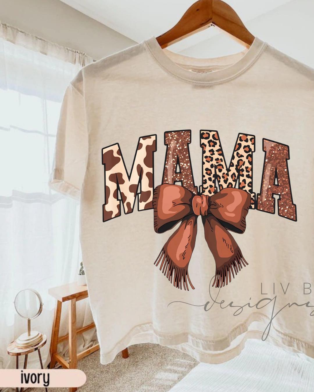 Western Neutral “MAMA” Crop Tee | Comfort Colors Tee __etsy:8091088949