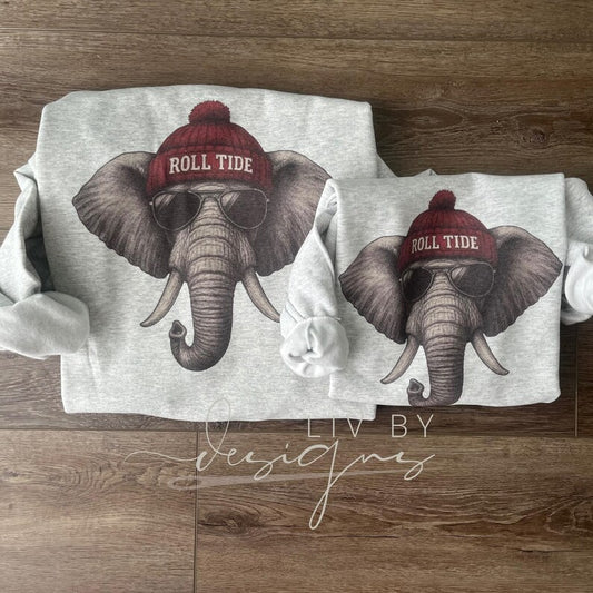 Roll Tide Crewneck Sweatshirt | Gildan Heavyweight | Alabama Game Day Sublimation | College Football Shirt | Unisex Fall Apparel