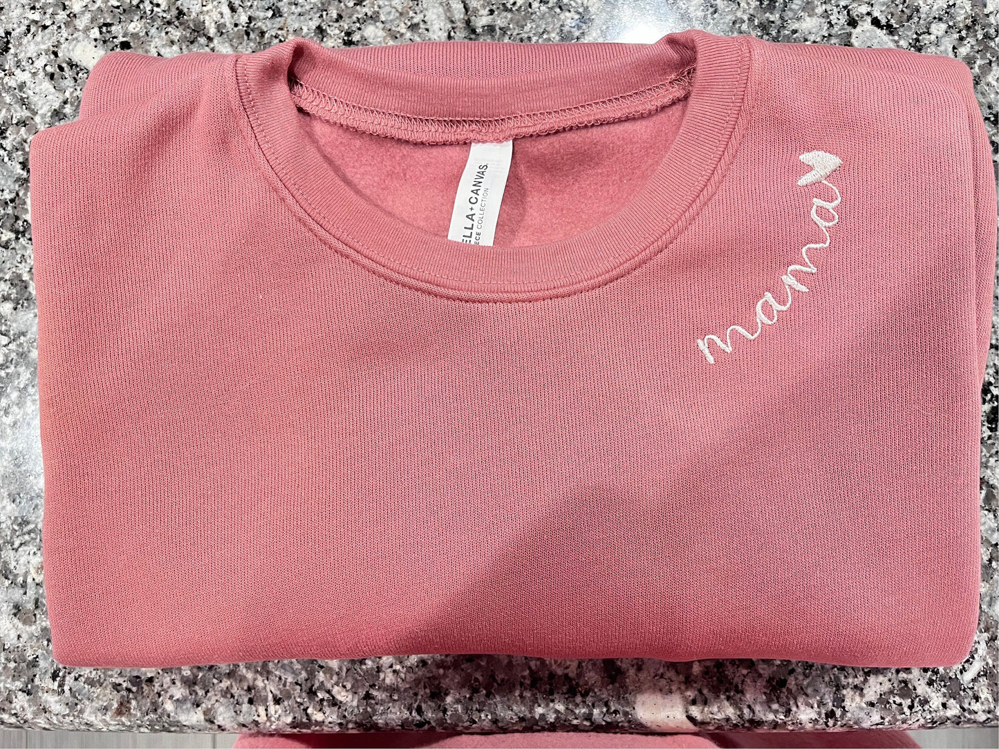 Custom Embroidered Sweatshirt, Personalized Name Sleeve, Gift for Mom (etsy image id: 4818497622)