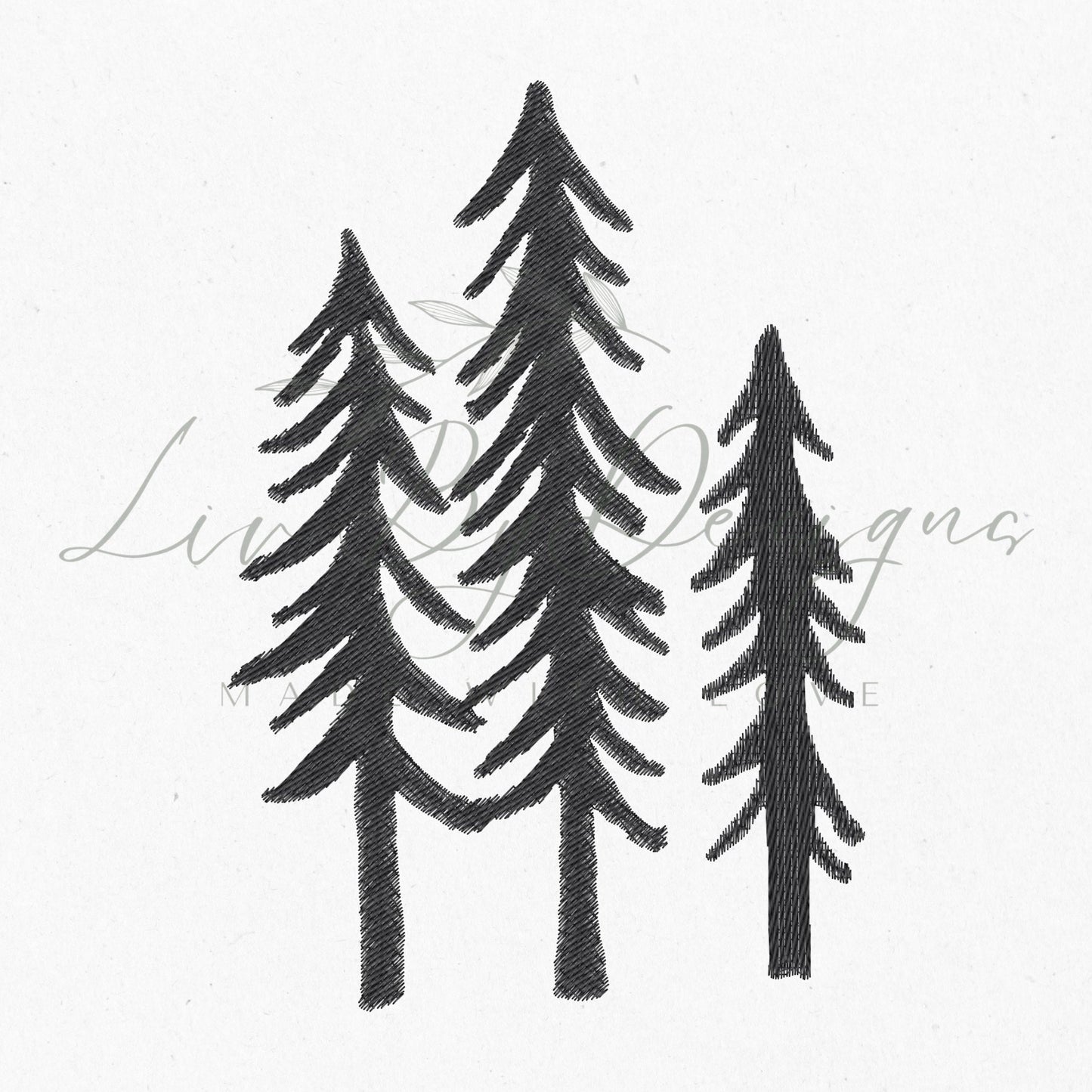 Tall Trees Embroidery Design – Forest Tree File (Digital Download) (etsy image id: 5147321070)