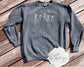 Five dancing skeletons embroidered sweater // crewneck for Halloween lovers