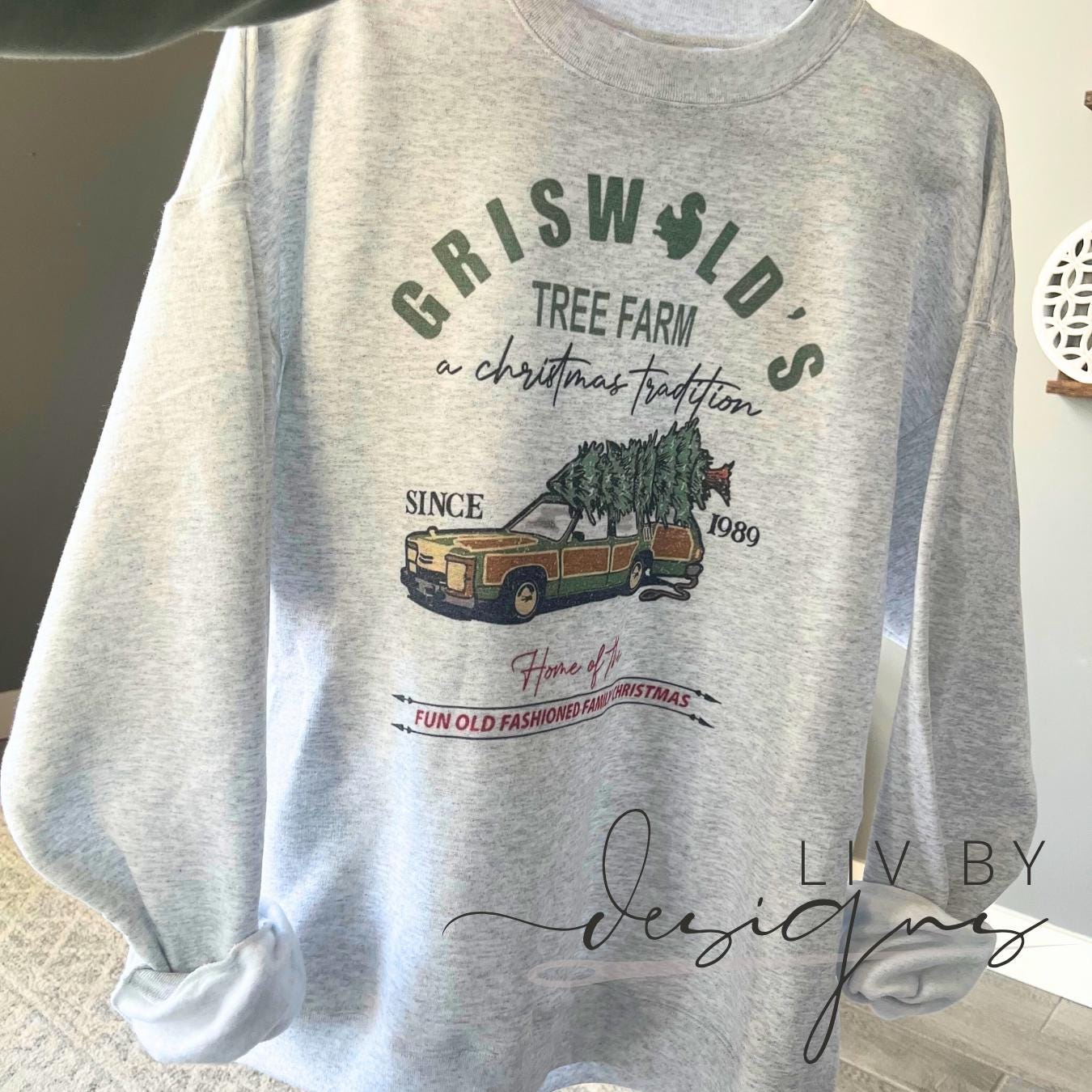 Griswold Tree Farm Christmas Sweatshirt | Vintage Holiday Crewneck (etsy image id: 6416435192)