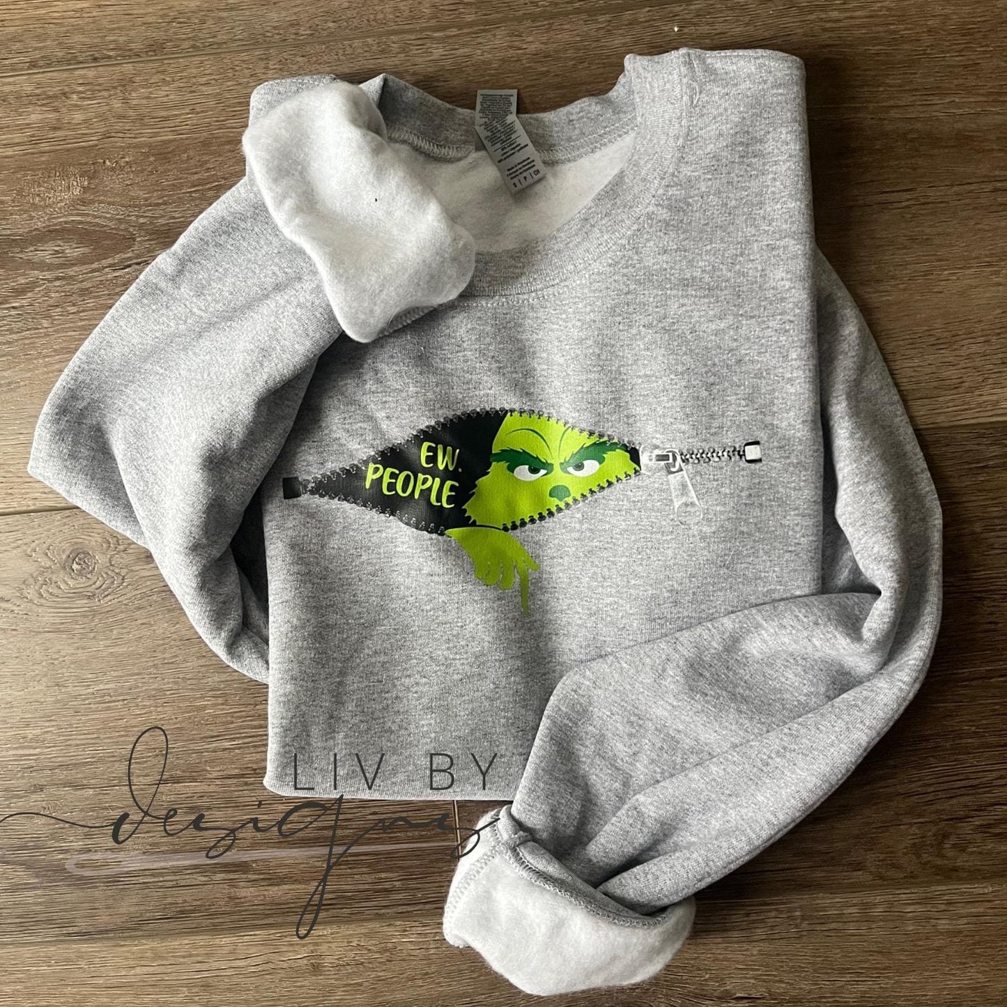 Ew People Crewneck | Funny Christmas Sweatshirt | DTF Transfer Grinch-Inspired Sweater | Unisex Holiday Pullover (etsy image id: 6453117113)