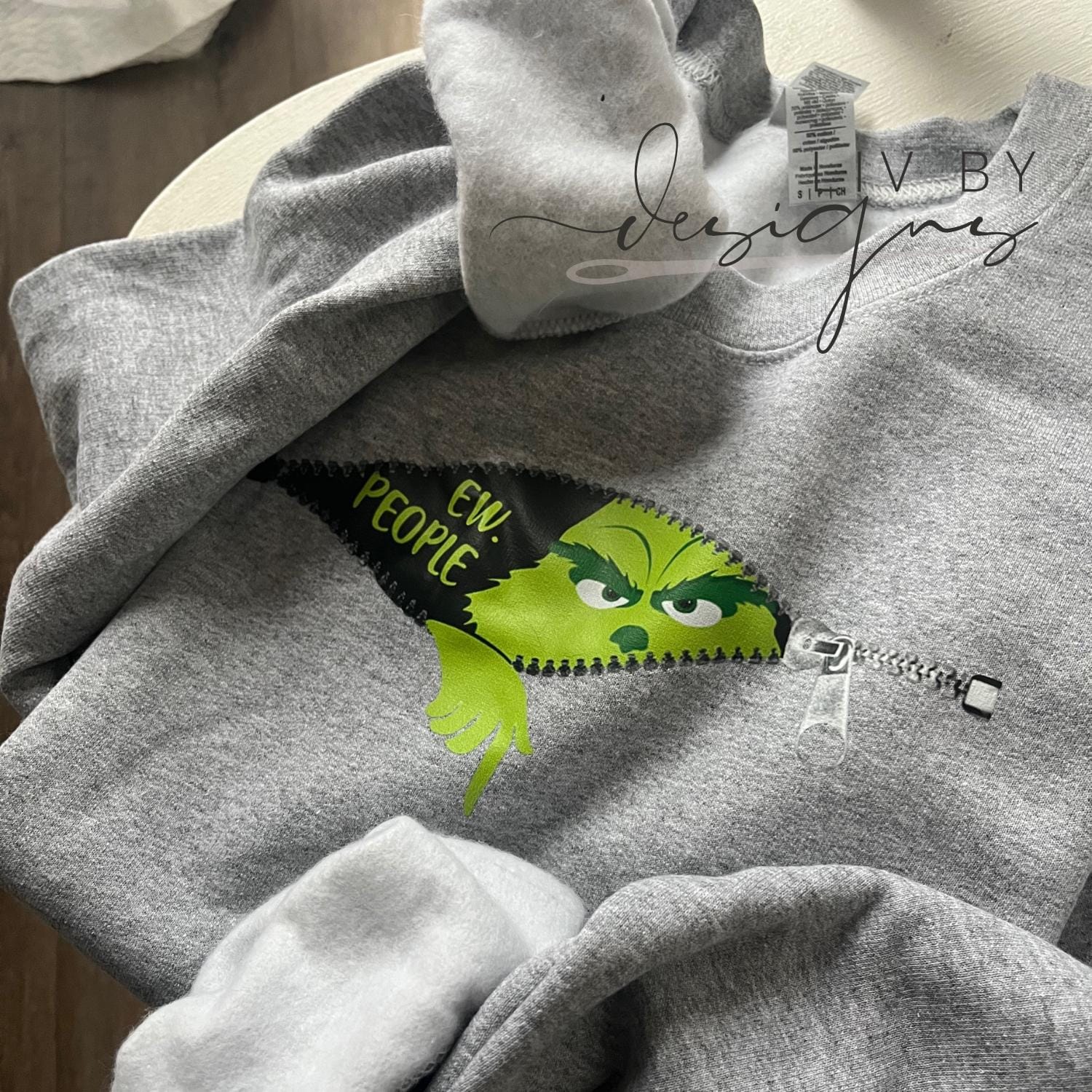 Ew People Crewneck | Funny Christmas Sweatshirt | DTF Transfer Grinch-Inspired Sweater | Unisex Holiday Pullover (etsy image id: 6453117137)