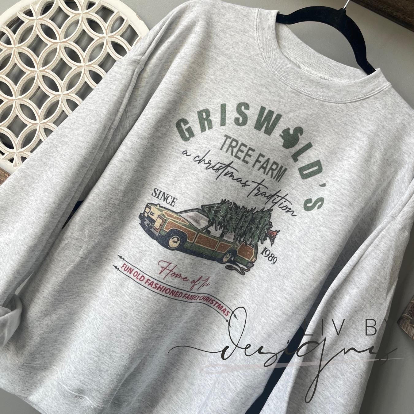 Griswold Tree Farm Christmas Sweatshirt | Vintage Holiday Crewneck (etsy image id: 6464535281)