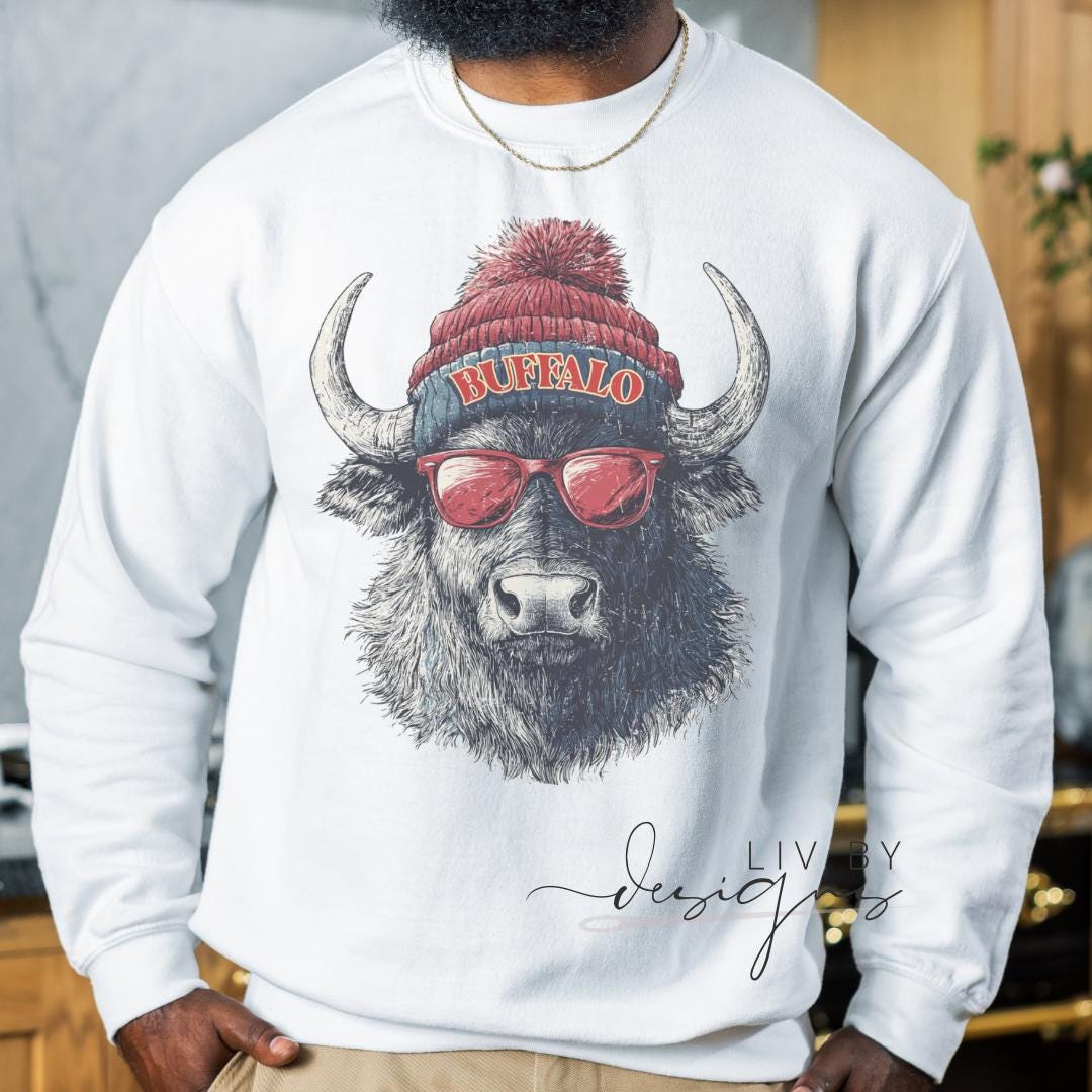 Buffalo Football Sweatshirt, Retro Buffalo Fan Gift (etsy image id: 6581796464)