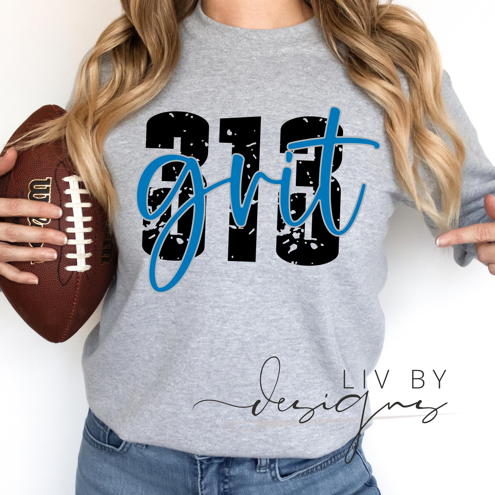 Detroit Lions 313 Grit crewneck (etsy image id: 6597320501)