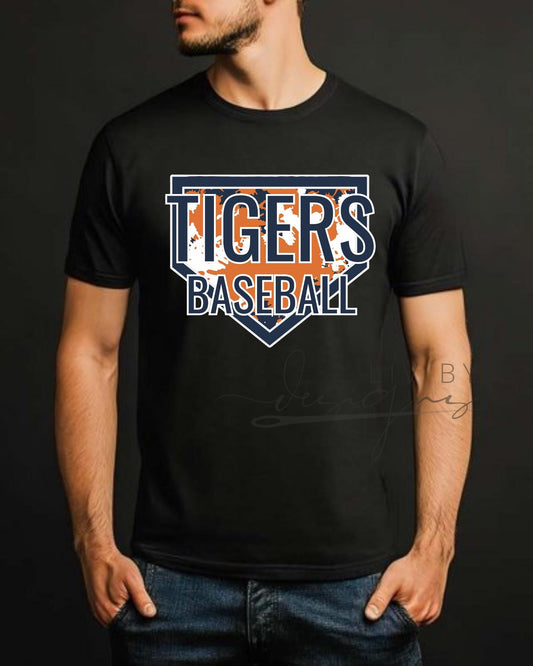 Game Day Outfit – Tigers Baseball Shirt in Comfort Color (etsy image id: 6812096743)