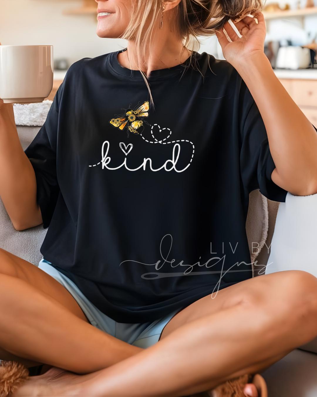 Bee Kind Comfort Colors T-Shirt | Inspirational Christian Tee (etsy image id: 6813978729)