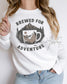Coffee & Hiking Gildan Sweatshirt | Sublimated Mountain Design (etsy image id: 6886944039)