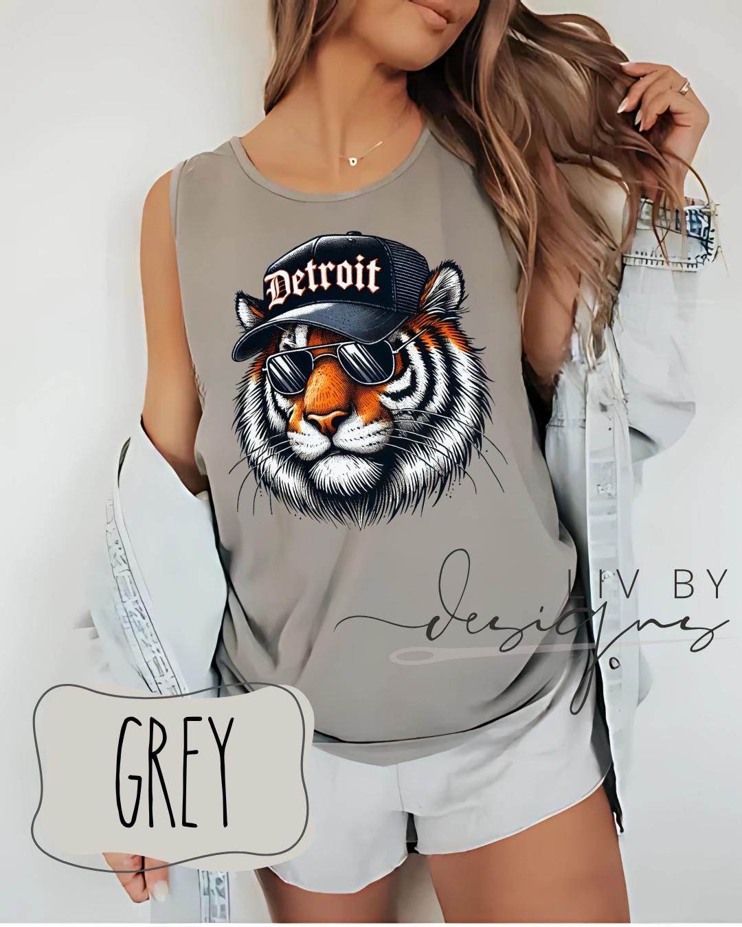 Detroit Baseball Graphic Tank Top | Tiger Baseball Tank Top (etsy image id: 6899339246)