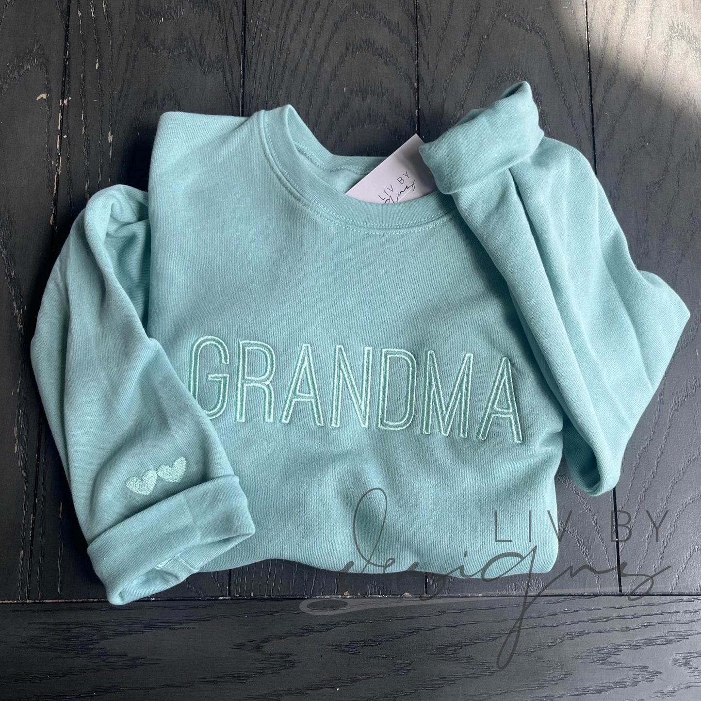 Personalized Mama Crewneck Embroidered Sweatshirt, Mother's Day Gift Under 40, Neutral Aesthetic Mama Sweatshirt, Custom Name Crewneck (etsy image id: 6904937315)