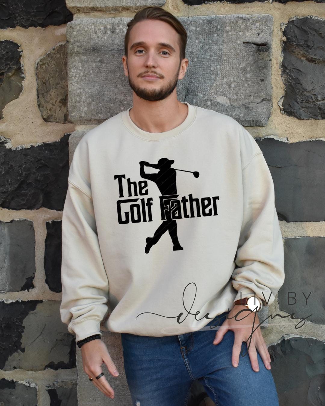 The Golf Father Crewneck | Funny Golfer Dad Sweatshirt (etsy image id: 6915697508)