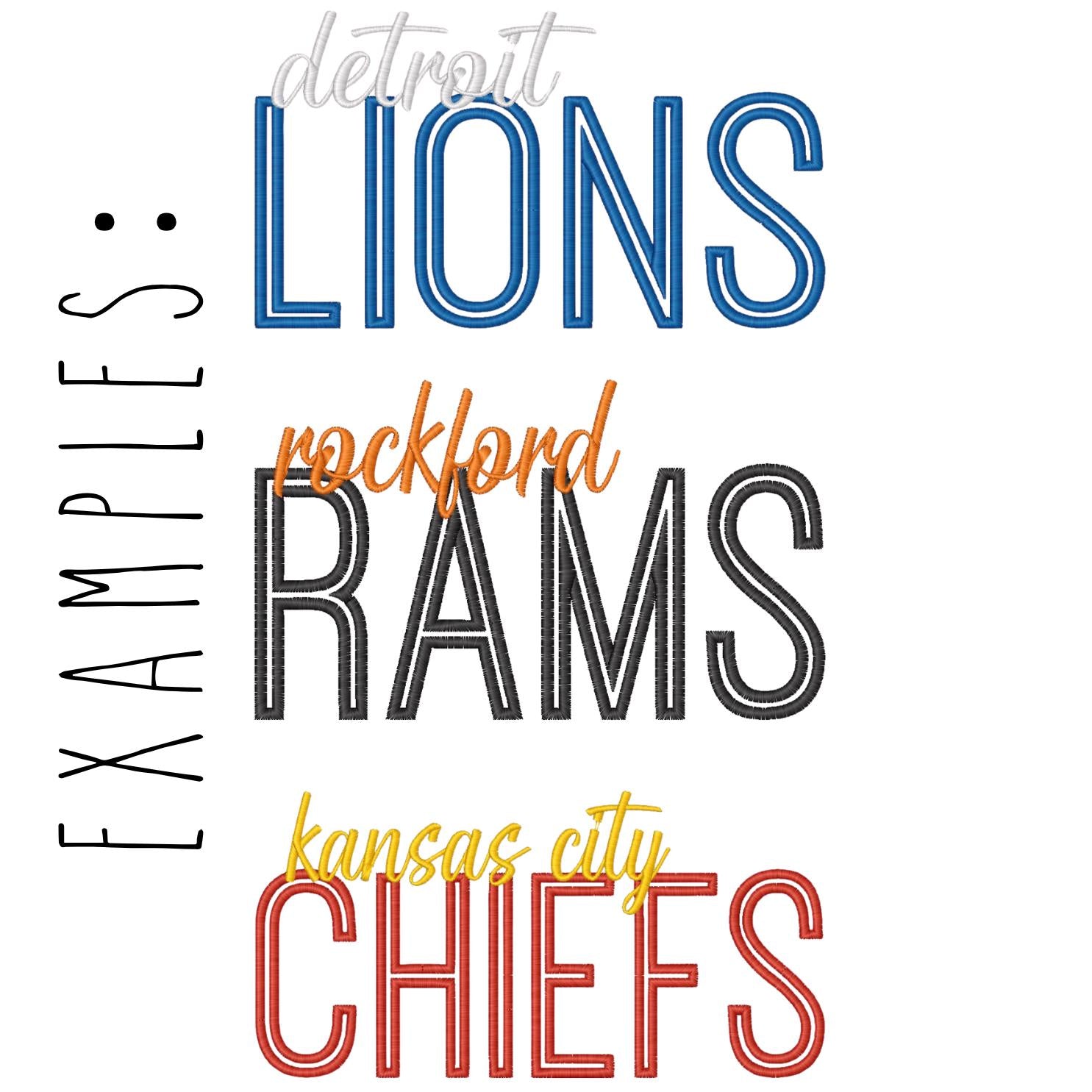Custom Team Embroidery Design – Sports Embroidery File (Digital Download) (etsy image id: 6933089198)