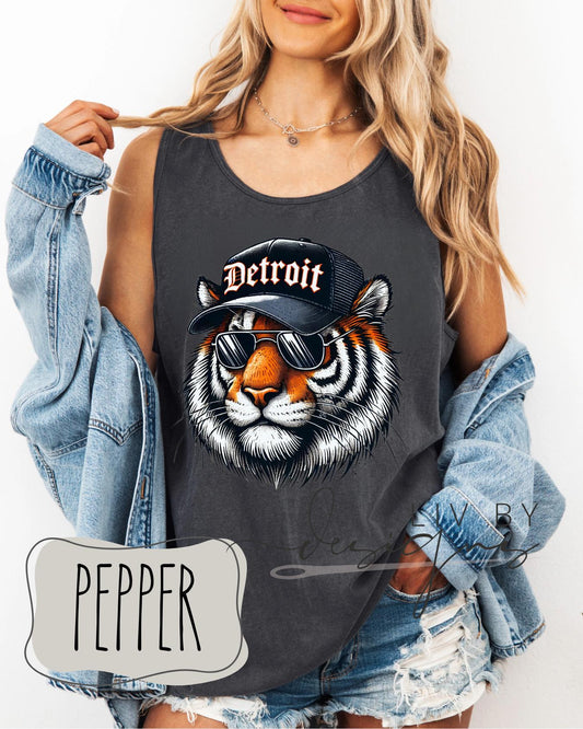Detroit Baseball Graphic Tank Top | Tiger Baseball Tank Top (etsy image id: 6947330305)