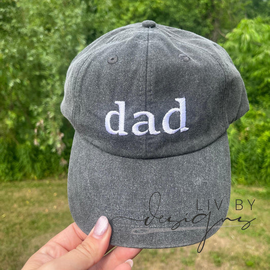 Custom Embroidered Hat, Personalized Date, Vintage Baseball Hat, Gift For New Grandma Grandpa, Pregnancy Announcement, Father’s day gift