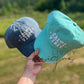 Salty Vibes Embroidered Dad Hat | Pigment-Dyed Beach Cap (etsy image id: 6951056076)