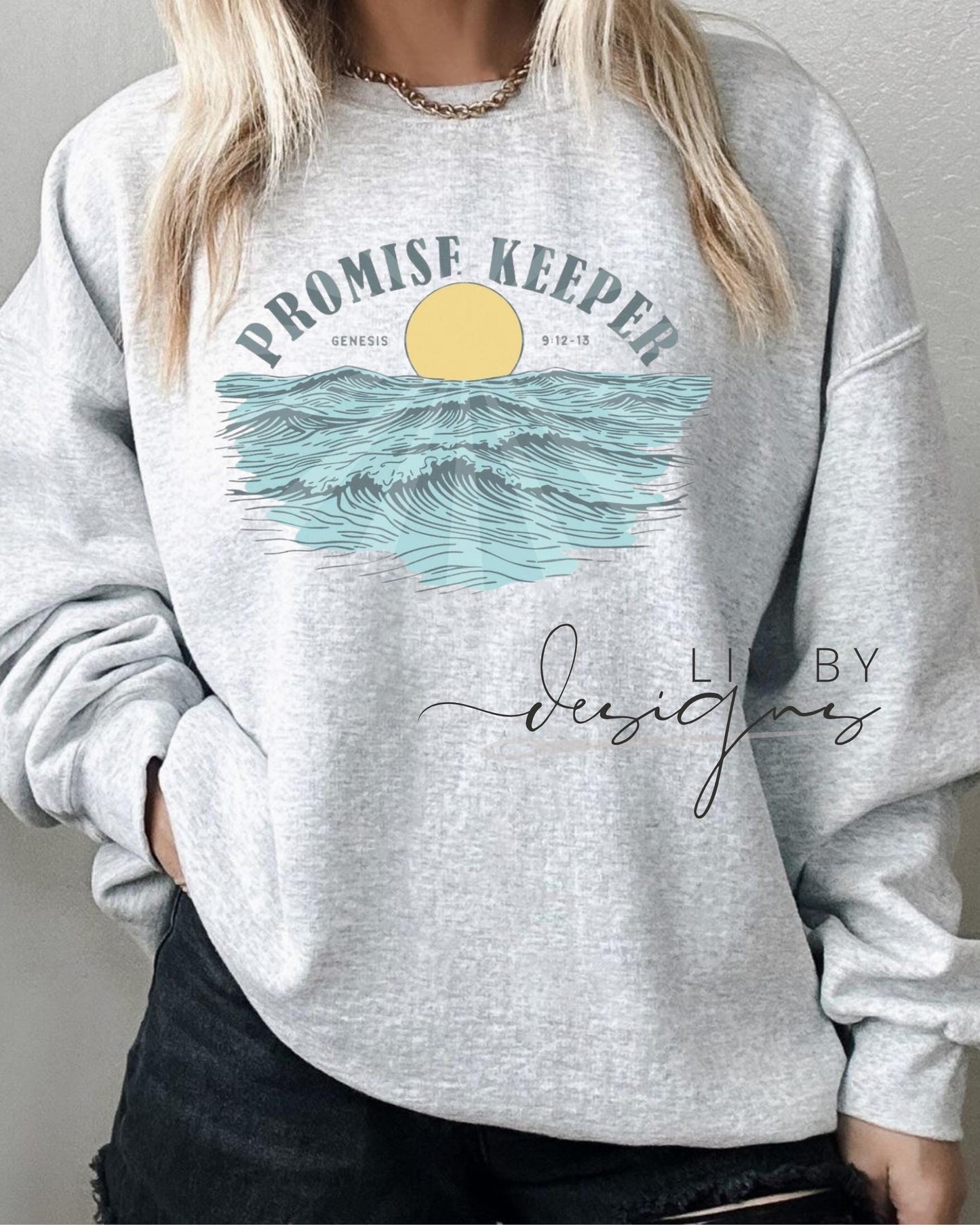 Promise Keeper Christian Crewneck | Faith-Based Bible Verse Sweatshirt (etsy image id: 7009299226)