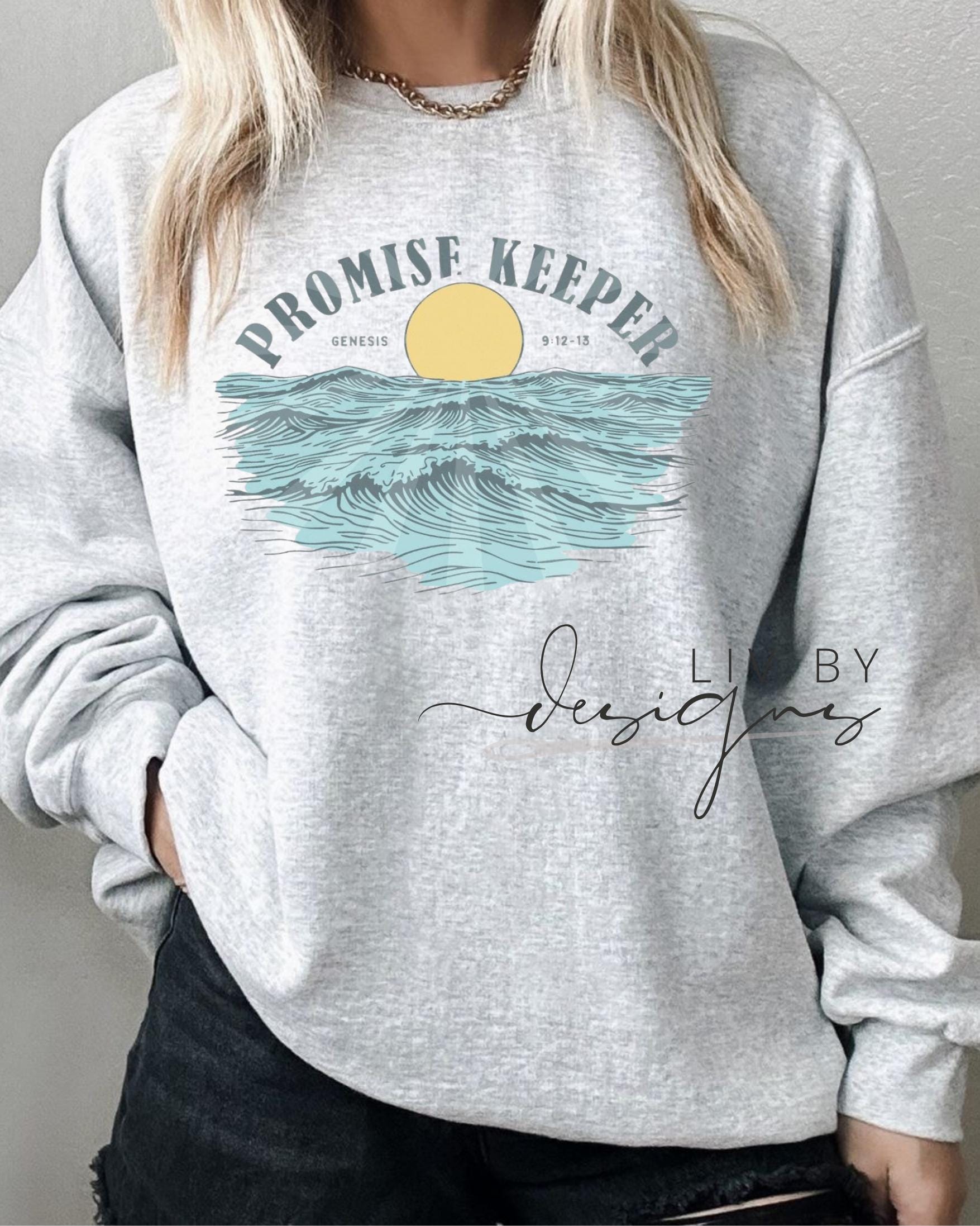Promise Keeper Christian Crewneck | Faith-Based Bible Verse Sweatshirt (etsy image id: 7009299226)