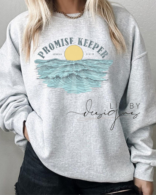 Promise Keeper Christian Crewneck | Faith-Based Bible Verse Sweatshirt (etsy image id: 7009299226)