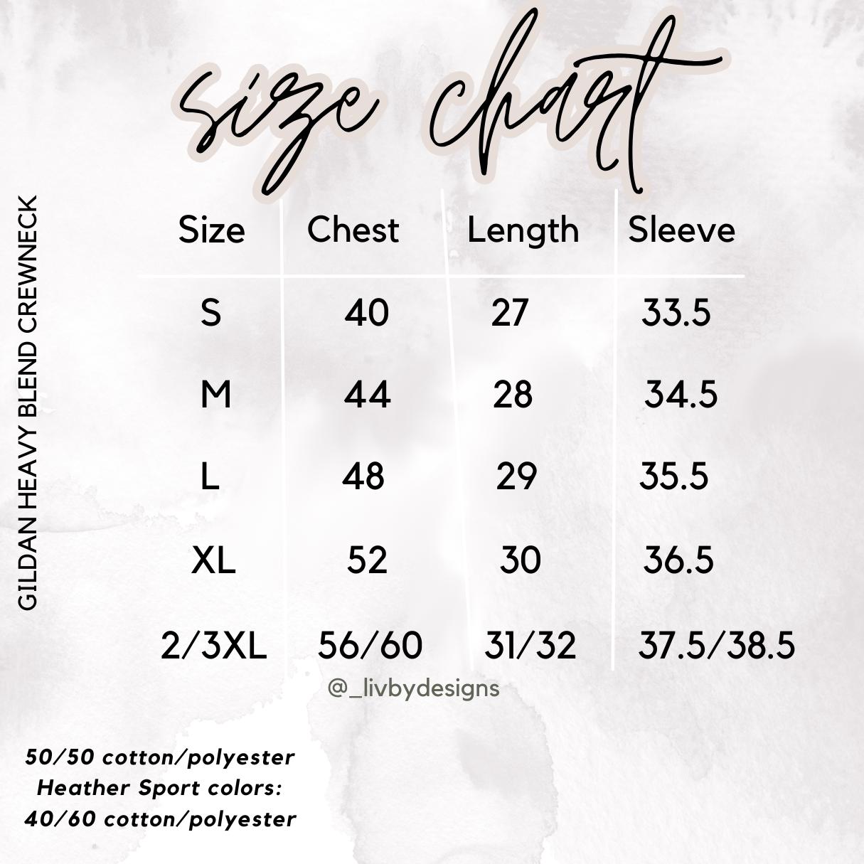 size chart for gildan heavy blend (etsy image id: 7040283328)