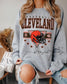 Cleveland Football Helmet Crewneck | Gildan Retro Sweatshirt (etsy image id: 7109578434)