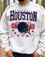 Houston Football Crewneck | Gildan Retro Helmet Sweatshirt (etsy image id: 7109641298)