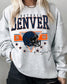 Denver Football Crewneck | Retro Helmet Graphic Sweatshirt (etsy image id: 7109646402)