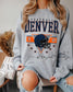 Denver Football Crewneck | Retro Helmet Graphic Sweatshirt (etsy image id: 7109646414)