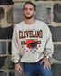 Cleveland Football Helmet Crewneck | Gildan Retro Sweatshirt (etsy image id: 7157550901)