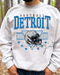 Detroit Football Crewneck | Vintage Helmet Graphic, Fan Apparel (etsy image id: 7157605725)