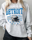 Detroit Football Crewneck | Vintage Helmet Graphic, Fan Apparel (etsy image id: 7157605727)