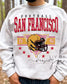 San Francisco Football Sweatshirt | Retro Helmet, Gildan Unisex Crewneck (etsy image id: 7157607815)